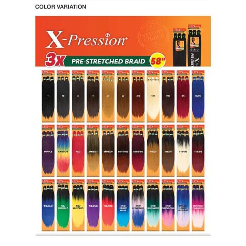 Sensationnel Xpression prestretched braiding hair - Kanekalon flame retardant - Picture 6 of 7
